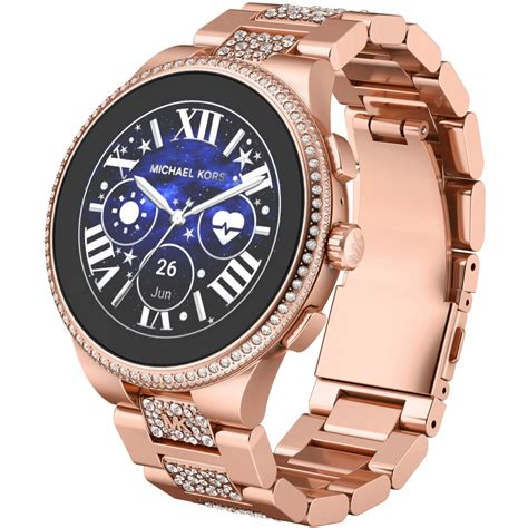 michael kors smartwatch rose gold makes calls|Michael Kors access touchscreen smartwatch.